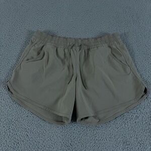 Columbia Bogata Bay Stretch Shorts Womens M Beige 5" Hiking Outdoor Gorpcore